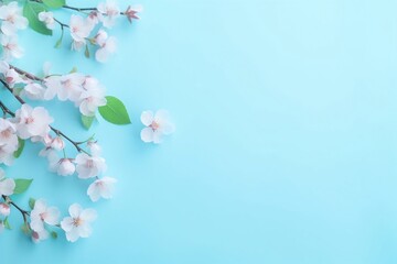 cherry blossom on a blue background