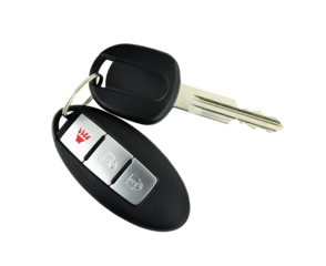 car key with remote control on transparent background png file