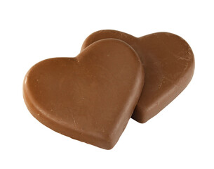 chocolate heart shape on transparent background png file