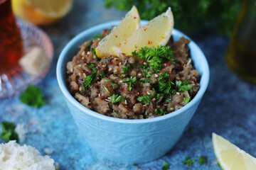 Baba ghanoush, a traditional Syrian dish	