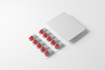 capsule or pills blister