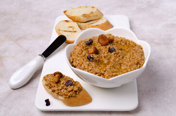 Chanterelle mushrooms pate