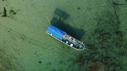 Fototapeta na wymiar aerial view of fishing boats and ships.JPG