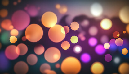 Abstract background with balls of different colors, generative AI.