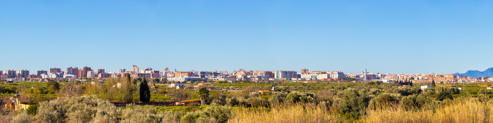 Fototapeta na wymiar Captivating Panoramic View of Castellón de la Plana, Spain