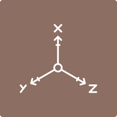 Coordinate Axis Icon