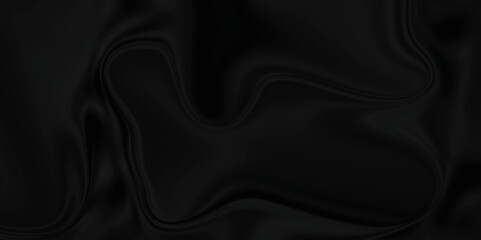 Black silk background. Satin background texture . abstract background luxury cloth or liquid wave or wavy folds of grunge silk texture material or shiny soft smooth luxurious .	