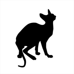 silhouette of a cat VECTOR EPS 10
