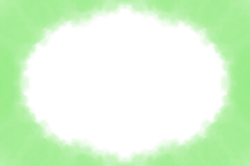 Obraz premium 緑色の水彩背景フレーム素材(透過)