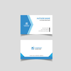 Clean modern and corporate luxury business card design template or visiting card design