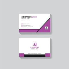 Clean modern and corporate luxury business card design template or visiting card design