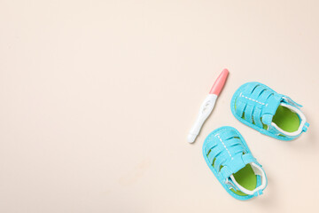 Concept of pregnancy and maternity, space for text