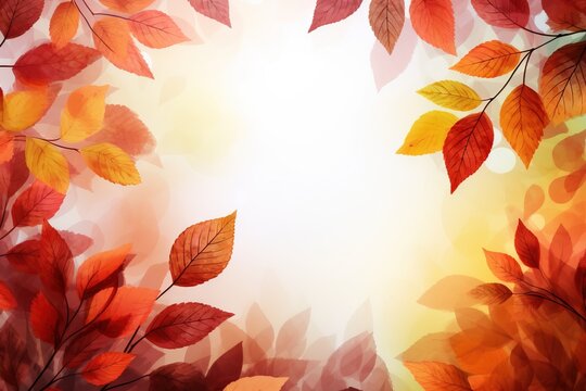  a picture of a bunch of leaves on a white background with a place for the text or a picture of a bunch of leaves on a white background with a place for text.  generative ai