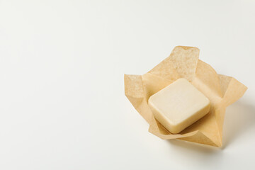 Soap - spa, beauty procedures and skin care concept, space for text