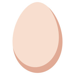  egg isolated on white background
 on vector single chicken easter flat design
