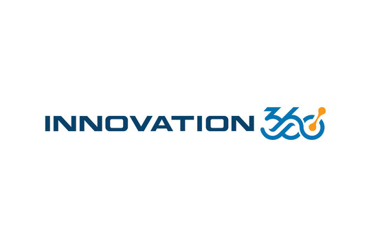 Innovation 360 sign. isometric Angle 360 view icon isolated on black background. Virtual reality. Connect symbol. Vector illustration.