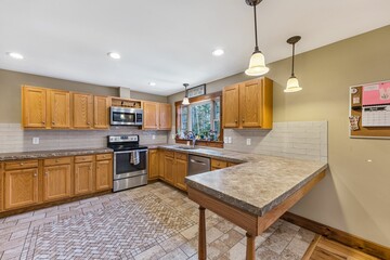 Kitchen interior in a modern apartment