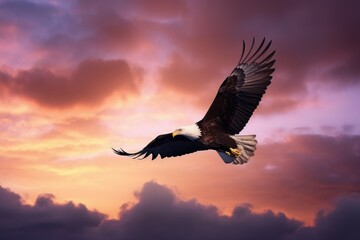Naklejka premium Majestic eagle. Generate Ai