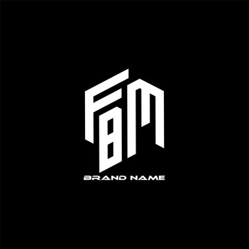 FBM Monogram Logo Design Vector