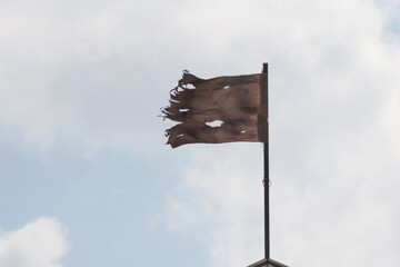 view on flag on roof of building in Bethlehem