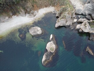 Perfect images. Drone photos of the bay. Kilimli koyu ağva şile istanbul