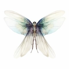 dragonfly isolated on white. Generative ai