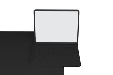 
Dark Tablet and Magic Keyboard 