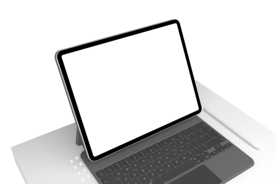 Abstract Tablet and Magic Keyboard