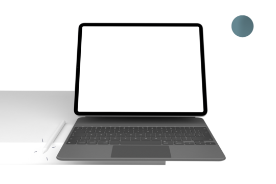 Abstract Tablet and Magic Keyboard