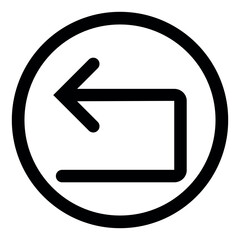 u-turn left icon, u-turn left arrow, , u-turn left arrow sign, Set of arrow icons, Set of arrow collection for website design, Design elements for your projects. u-turn left line icons, ui icon, left