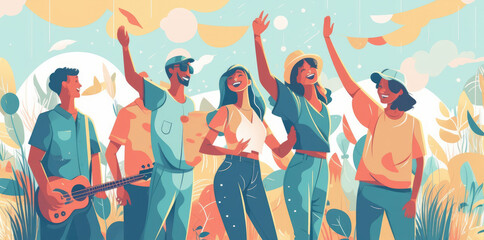 The air is electric as fans dance and sing along with the music. Generative AI