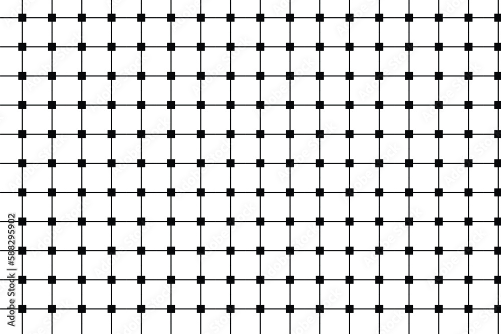 Poster abstract seamless black geomatric pattern with white transparent background.