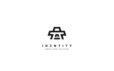 Trendy logo template with modern style.
