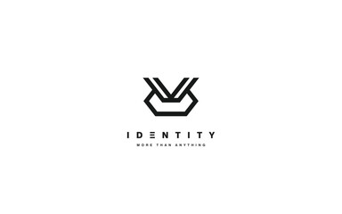 Trendy logo template with modern style.