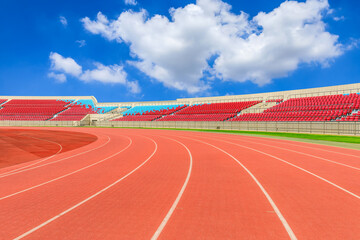 Open stadium runway and seat background