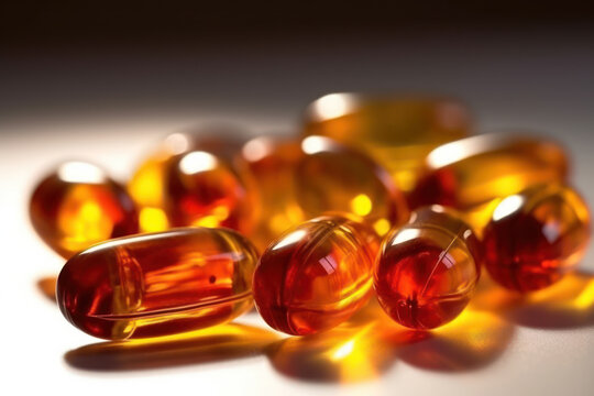 yellow fish oil vitamins in capsules omega 3 Generative AI