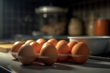 eggs in the kitchen