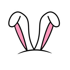 bunny ears vector element