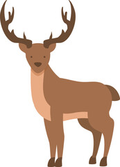 Iceland deer icon cartoon vector. Travel nordic. Trip vacation
