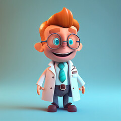 funny cartoon doctor generative ai