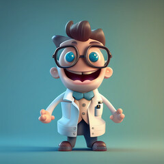 funny cartoon doctor generative ai