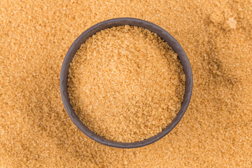 brown sugar in dark bowl