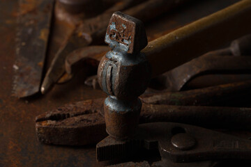 Old rusty tools