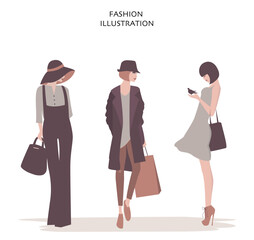 Fashion stylish women collection