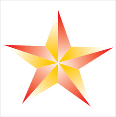 Abstract 3D Colorful Star