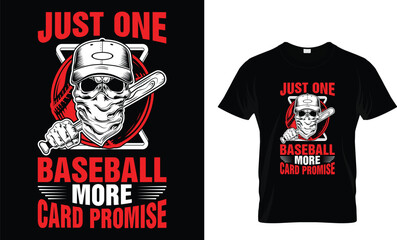 JUST ONE BASEBALL CARD PROMISE MORE...T-SHIRT DESIGN TEMPLATE