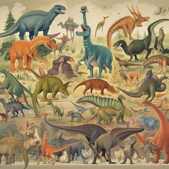 group of dinosaurs