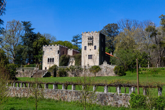Las Torres de Meir&aacute;s, o Pazo de Meir&aacute;s (siglo XIX). Sada, A Coru&ntilde;a, Espa&ntilde;a.