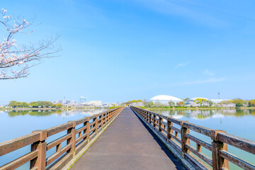 春の駕与丁公園　福岡県糟屋町　
Kayoicho Park in spring. Fukuoka Pref, Kasuya town.