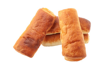 Sweet milk breads isolated on transparent background	
